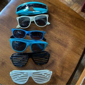 Sunglasses - lot of 6 pairs - conventional & whimsy
